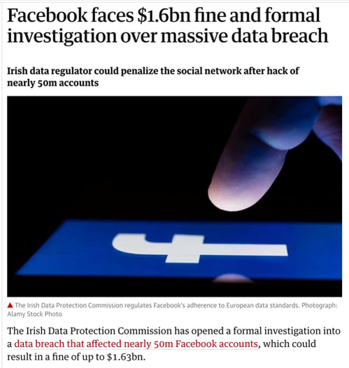 Facebook data breach affected 50 million accounts